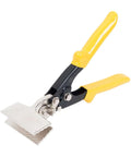 Heavy Duty Hand Seamer With Straight Jaw Duckbill Pliers for sheet metal work, ergonomic PVC grip, fits 18 to 30 gauge metals