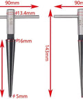 T Handle Taper Reamer Set For Woodworking And Guitar Luthier Projects Pro Grade Go To Hand Held Bridge Pin Hole Enlarging Tool Set