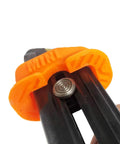 Mini Magazine Speed Loader Fits Ruger Mark I II III IV 22 45 And Browning Buck Mark 22LR Orange Quickie Loader close-up view