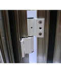 2 Pack Thickened Broken Bridge Aluminum Door And Window Hinge Set installed on aluminum frame