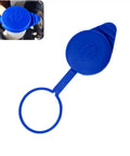 Windshield Washer Fluid Reservoir Cap Replacement for Focus and Transit Vans 2012-2022, blue plastic cap shown in two views