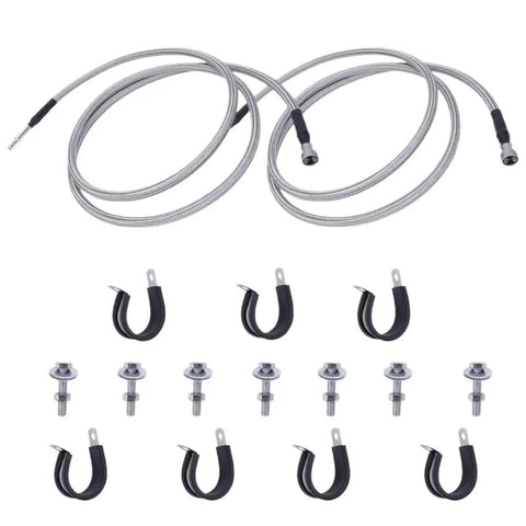 Top Tier Premium Fuel Line Kit Fits Chevy Silverado 1500 2004-2006 Seamless Direct Replacement For Part Numbers 819-875 And 15946187 Guaranteed Fitment. braided fuel lines with clamps and mounting hardware