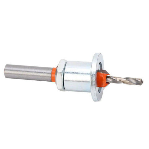 Heavy Duty Adjustable Depth Countersink Drill Bit With Slick Flute Design For Woodworking And Metal Drilling, metallic finish, compact design.