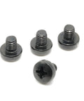 Tesla Model Y License Plate Screws Stainless Steel With Black Oxide Finish 6mm M5 Standard Length Rear Pack Of 4