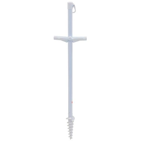 AnchorX 7 Ft Beach Umbrella Base System with sand anchor component for stability on various terrains
