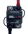 Heavy Duty 50A DC Circuit Breaker Surface Mounted For Automotive And Marine Use 12V To 48V Main Power Protector For Audio Winches