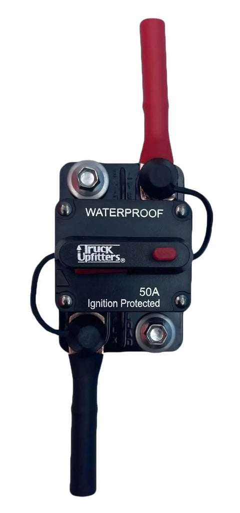 Heavy Duty 50A DC Circuit Breaker Surface Mounted For Automotive And Marine Use 12V To 48V Main Power Protector For Audio Winches