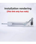 Next Level Telescopic Linear Actuator Spool And Reciprocating Push Rod Fits M6 M8 Threads, heavy duty installation rendering with linear rods.