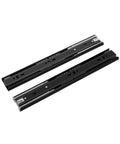 Two Pack Heavy Duty Metal Buffer Drawer Slides With Smooth Glide And Quiet Operation, 12 To 20 Inch Rails, 45mm Track Width, Three Section