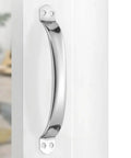 Sleek Silver Stainless Steel Cabinet Knobs And Drawer Pulls Set For Kitchen Cupboards, 96-10 Millimeter Size, Satin Finish