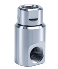 Heavy Duty 1/2 Inch NPT Stainless Steel Swivel Joint for Hose Reels, Leak Proof, High Pressure, 316 Stainless, Grease Fitting, Smooth Ball Bearing Rotation, angled view