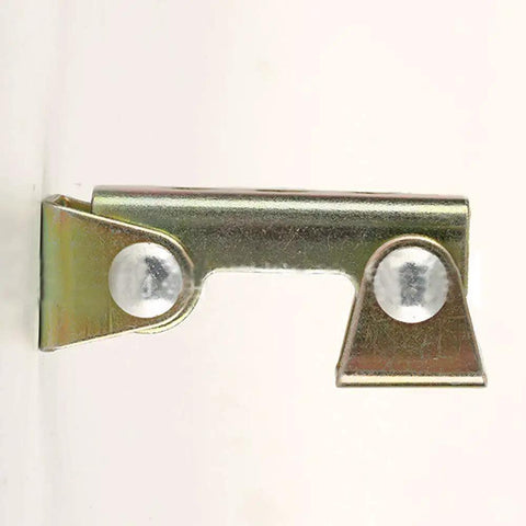 Slick V Shape Welding Magnet With Adjustable F Clamp Grip No Fuss Mount For Doors Toolboxes Windows Or Furniture Assembly close-up of metal fixture