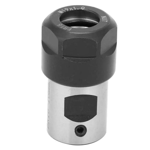 High-Performance C20 ER16 Collet Block Chuck Holder For Lathes And Milling Machines 16mm durable black and silver tool with strong grip.