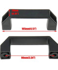 Black Plastic Cabinet Handles For Doors And Drawers With Three And A Half Inch Hole Center Spacing Built To Last Tough As Nails Four Point One By Zero Point Eight By One Point Five Inch Drawer Pulls For Cabinets Gates Garages Tool Boxes Eight Pack Quluxe