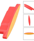 Magnetic Stud Finder for Drywall - Powerful Metal Detector Locates Nails Screws Wood Studs Beam Joist - Wall Scanner Tool for Renovations 5.5 Inch Yellow(A) red and yellow plastic tool view from multiple angles.