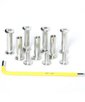 Heavy Hitter Socket Head Screws And Chicago Screw Set With Hex Wrench, 22 Pack M6 X 30mm Bolts And Nuts For Furniture Repairs, No Sweat Installation That Stays Solid Through The Grind, stainless steel bolts with hex wrench