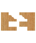 Pro Grade Classical Pattern Full Size Stile And Rail Router Bit With Three Eighths Inch Reveal Width wood cut example