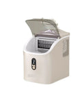 Portable Nugget Ice Maker Brings The Chill Producing 34 Pounds of Chewable Pebble Ice Daily compact countertop design with open lid.