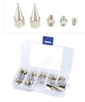 32 Piece Grease Fittings Kit With M6 M8 M10 Zerks Includes Straight And 45 And 90 Degree Fittings in clear plastic case