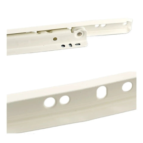 Thickened Two Rail Drawer Track Slides With Built In Roller Pulley For Cabinets And Desks Smooth Glide Keyboard Tray And Clothing Storage