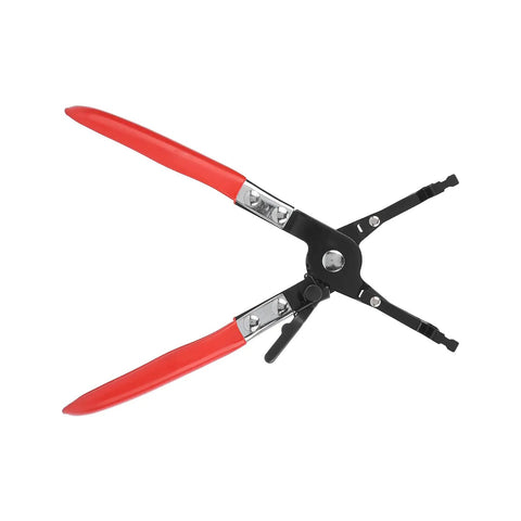 Premium One-Hand Soldering Pliers With Easy Grip Handle For Auto Wire Welding Clamps, heavy-duty steel design, ideal for automotive repairs.