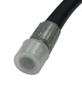 Close-up of Hydraulic Hose Assembly Three Eighth Inch JIC Female Swivel Thirty Six Inch Long Two Wire Braid High Pressure Hose Up To 3500 PSI