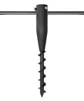 Heavy Duty Steel Beach Umbrella Sand Anchor No Dig Ground Stake Windproof Rod Holder for Umbrellas Galvanized Metal Unbreakable Build