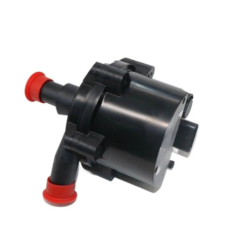 Heavy Duty Coolant Water Pump Fits Chevy Camaro Corvette Cadillac CTS XTS CT6 Opel Astra K 1.6 CDTi, black plastic with red fittings.