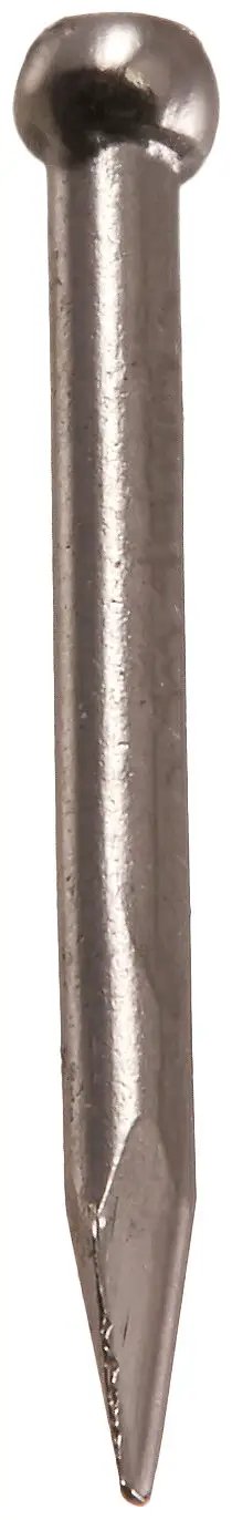 Premium Steel Wire Brads Featuring Deep Cupped Heads For A Knockout Flush Look High Strength Finish Nails, 0.95in chromed steel brad.