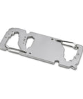 Stainless Steel Key Tool Multitool With 20 Functions, Carabiner Key Ring For Travel showing hex keys and bottle opener