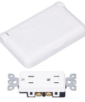 Badass Weatherproof Outlet With Cover 15 Amp 125 Volt Outdoor Electrical Receptacle with durable snap latch and housing.