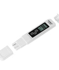 Digital pH Meter With 3-In-1 TDS Tester For Home Water Quality, Fast 0.01 pH Accuracy, device with open protective caps displayed