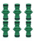 Six Pack 16mm Half Inch Garden Hose Repair Couplings And Quick Connect Water Connectors Double Port Joint Fittings