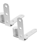 1 Pair Heavy Duty Stainless Steel Pivot Hinges For Hidden Doors With Concealed Design Durable Saloon Style Hardware For Bookcases Cabinets