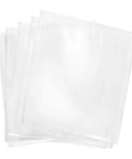 5x7 Inch Shrink Wrap Bags 200 Pcs Pack For Crafting Gift Wrapping And Food Prep Clear Bags You Can Cut To Fit And Seal With A Heat Gun High Shrinkage For Scratch Protection And Tight Compact Packs clear PVC bags stacked