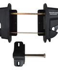 Two Sided Key Lock Gate Latch For Metal Wood And Vinyl Fences, Heavy Duty Nylon Polymer Self Latching Gate Lock, Keyed Alike