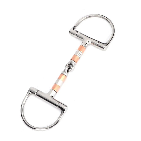 Stainless Steel Dee Bit Snaffle Horse Bit With Copper Roller For A Smooth Comfy Ride And Solid Control 5 Inch Mouth
