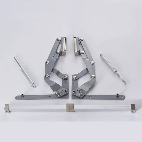 Space Saving Lift Up Cabinet Hinge System For Kitchen Doors, Flap Up Support That Reduces Front To Back Depth And Adds Space Saver