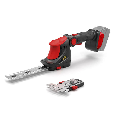 Cordless Hedge Trimmer 18V Max 1500 RPM 2-In-1 Electric Trimming Tool For Yard And Garden Great For Edges And Shaping Battery Not Included Compatible With M18 Lithium Batteries Red