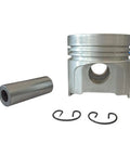 Piston With Pin For Heavy Duty Diesel Engines STD Fit Compatible With D1402 And V1902 Engine Models Construction Equipment Parts Replacement Engine Component For Linear To Rotary Power Transfer, silver piston with pin and clips
