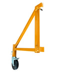 Heavy Duty Scaffold Outriggers Four Pack With Five Inch Lock Casters Built For Baker Style Frames, steel material, side view.