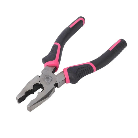 Pink Tool Kit For Women 18 Piece Complete Hand Tool Set With Hammer Wrench Measuring Tape And Screwdrivers For Home Repair DIY Projects pliers