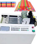 Automatic Heat Shrink And Fiberglass Tube Cutter Uses Cold Cutting Design For Hassle Free Precision Cuts A Total Game Changer That Works Like A Champ For Electricians And Professionals Featuring Rock Solid Construction with microcomputer panel and cutting blades.