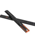 2 Pack Heavy Duty Metal Drawer Slides Bottom Mounted Concealed Cabinet Hardware Smooth As Butter Steel Rails For Furniture in black.