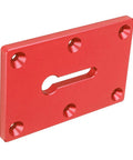 Locking Pliers Mounting Plate For Secure Workholding On Your Workbench Heavy Duty Aluminum 6061 Alloy Vise Jig In Red That Keeps Material From Slipping And Lets You Make Precise Cuts With Confidence, 6-point screw holes, red anodized