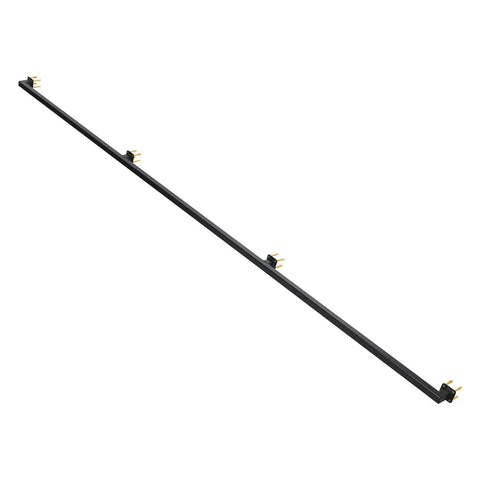 Heavy Duty Ten Foot Black Metal Stair Railings Indoor And Outdoor Featuring Hella Sturdy Wall Mounted Construction for safety