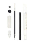 Gel Ink Pen Japanese Style Rollerball Set With Liquid Ink Quick Drying 0.35mm Ultra Fine Point Black Ink disassembled components.