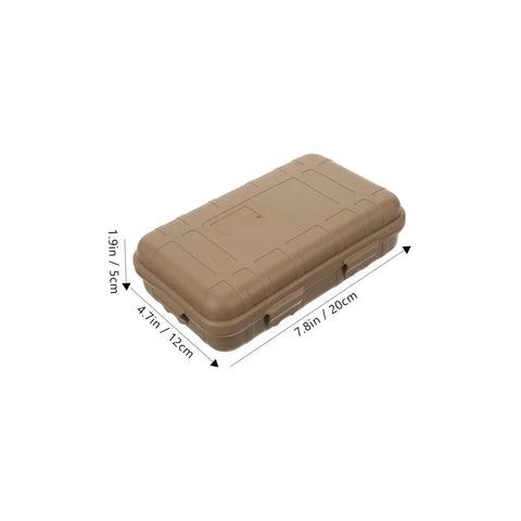 Rugged Survival Storage Box With Shockproof Organizer For Outdoor Tools And Accessories Waterproof Mudproof Case For Hiking And Camping