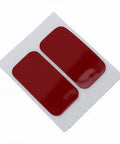 Red adhesive pads for Ultra Strong Magnetic Cabinet Catch For Kitchen, Bathroom And Wardrobe Doors, Stainless Steel With Brushed Finish