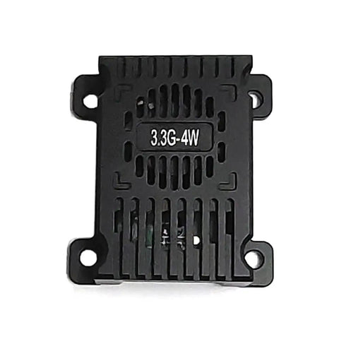 3.3G 4W VTX Image Transmission Transmitter in black PVC housing for FPV RC long range racing drones